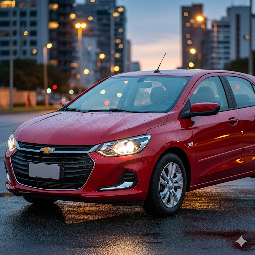 Chevrolet Onix vermelho