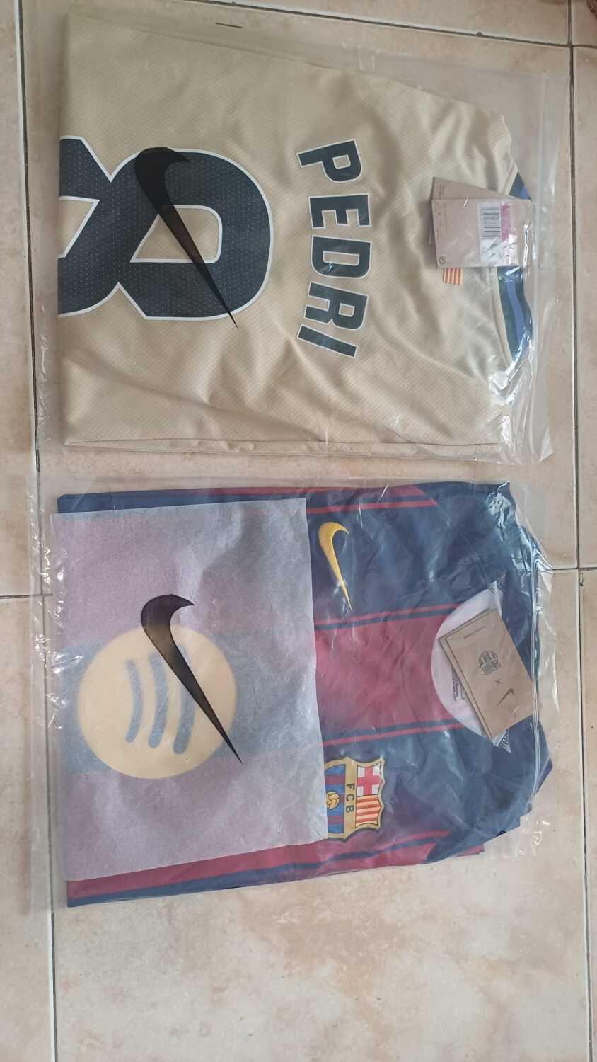Received jerseys